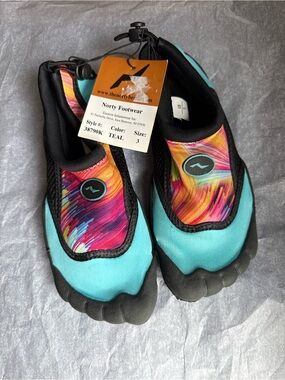Kids' Teal Multi Water Shoes